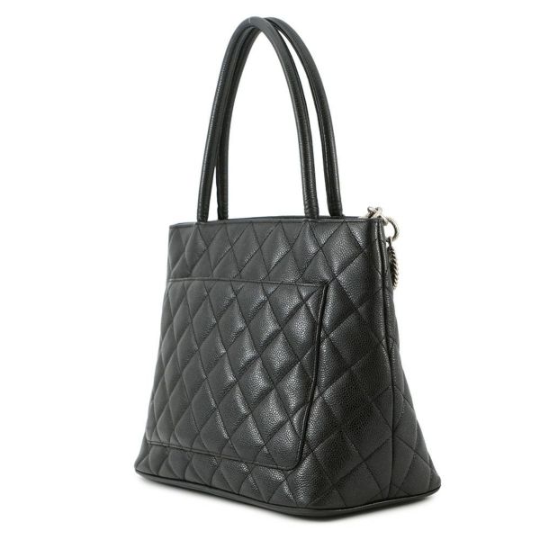 シャネル トートバッグ 復刻トート マトラッセ ココマーク キャビアスキン A01804 CHANEL 黒