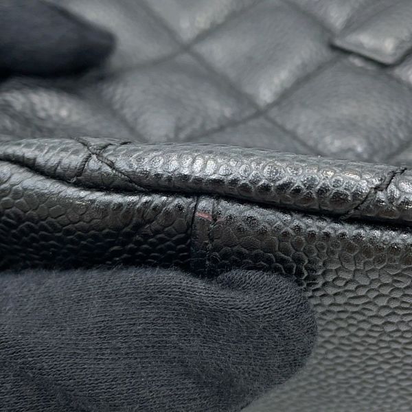 シャネル チェーンショルダーバッグ マトラッセ ココマーク キャビアスキン A20993 CHANEL ワンショルダー 黒