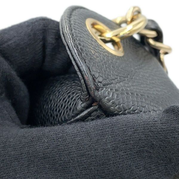 シャネル チェーンショルダーバッグ マトラッセ ココマーク キャビアスキン A20993 CHANEL ワンショルダー 黒