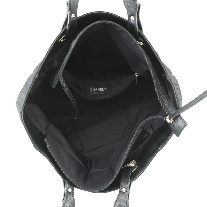 シャネル トートバッグ パリビアリッツ トートMM ミディアム マトラッセ ココチャーム A34209 CHANEL 黒