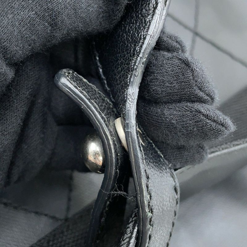 シャネル トートバッグ パリビアリッツ トートMM ミディアム マトラッセ ココチャーム A34209 CHANEL 黒