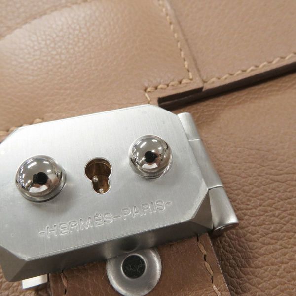 エルメス ビジネスバッグ サックアデペッシュ ライト 37 タバックキャメル/シルバー金具 エバーカラー D刻印 メンズ