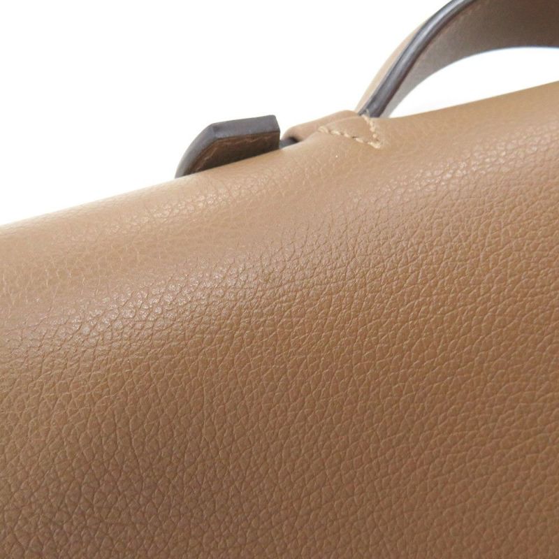 エルメス ビジネスバッグ サックアデペッシュ ライト 37 タバックキャメル/シルバー金具 エバーカラー D刻印 メンズ