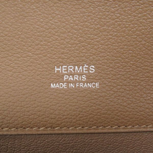 エルメス ビジネスバッグ サックアデペッシュ ライト 37 タバックキャメル/シルバー金具 エバーカラー D刻印 メンズ