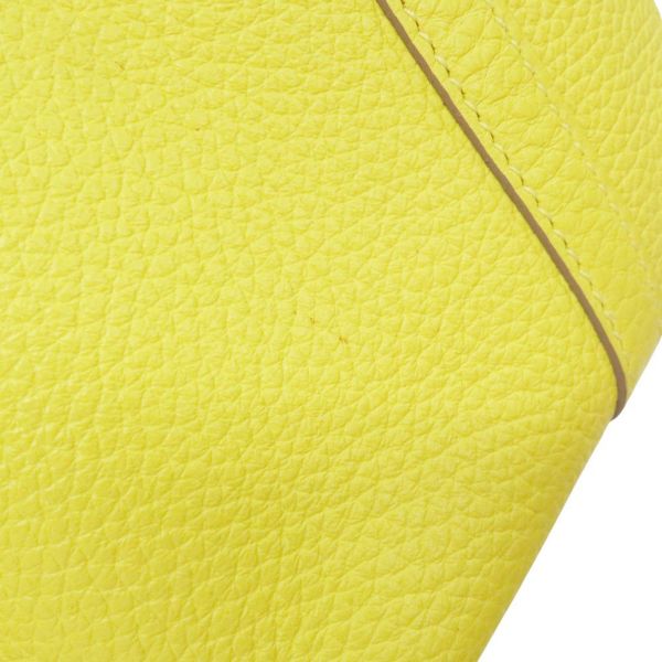エルメス ハンドバッグ ピコタンロックMM ライム/シルバー金具 トリヨンクレマンス Y刻印 HERMES トートバッグ