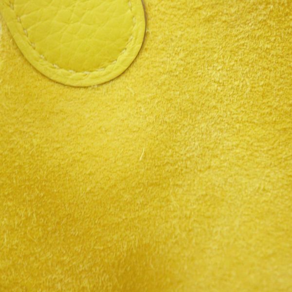 エルメス ハンドバッグ ピコタンロックMM ライム/シルバー金具 トリヨンクレマンス Y刻印 HERMES トートバッグ