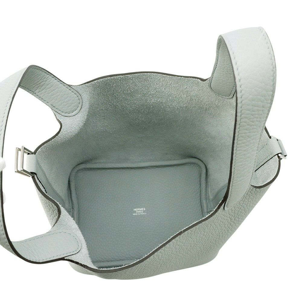 エルメス ハンドバッグ ピコタンロックPM ブルーペール/シルバー金具 トリヨンクレマンス K刻印 HERMES トートバッグ