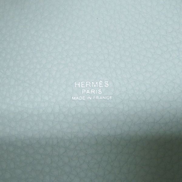 エルメス ハンドバッグ ピコタンロックPM ブルーペール/シルバー金具 トリヨンクレマンス K刻印 HERMES トートバッグ