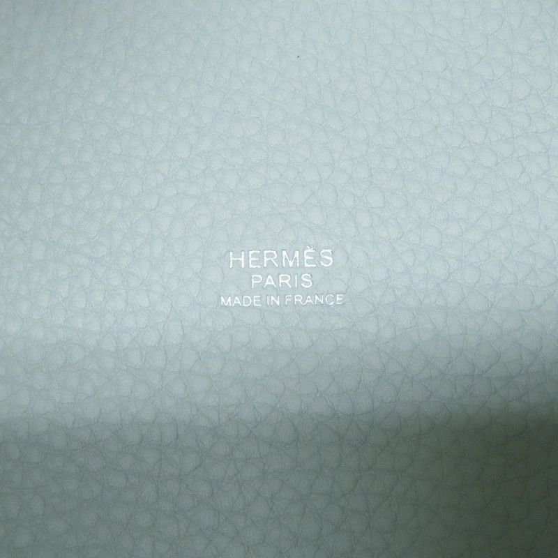 エルメス ハンドバッグ ピコタンロックPM ブルーペール/シルバー金具 トリヨンクレマンス K刻印 HERMES トートバッグ