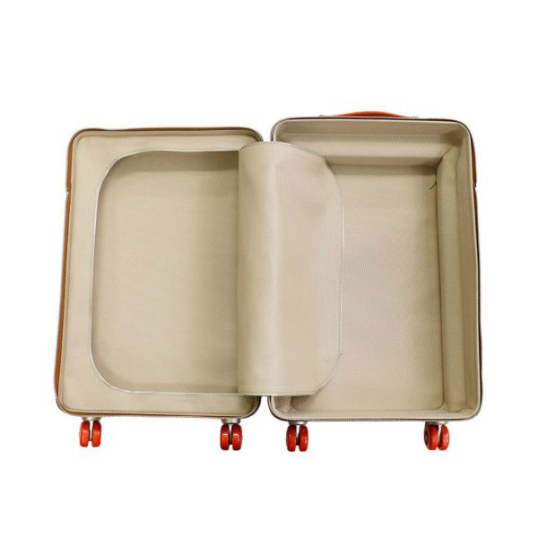 エルメス キャリーケース R.M.S ローリング・モビリティ・スーツケース ゴールド/シルバー金具 トワルアッシュ/トリヨンクレマンス