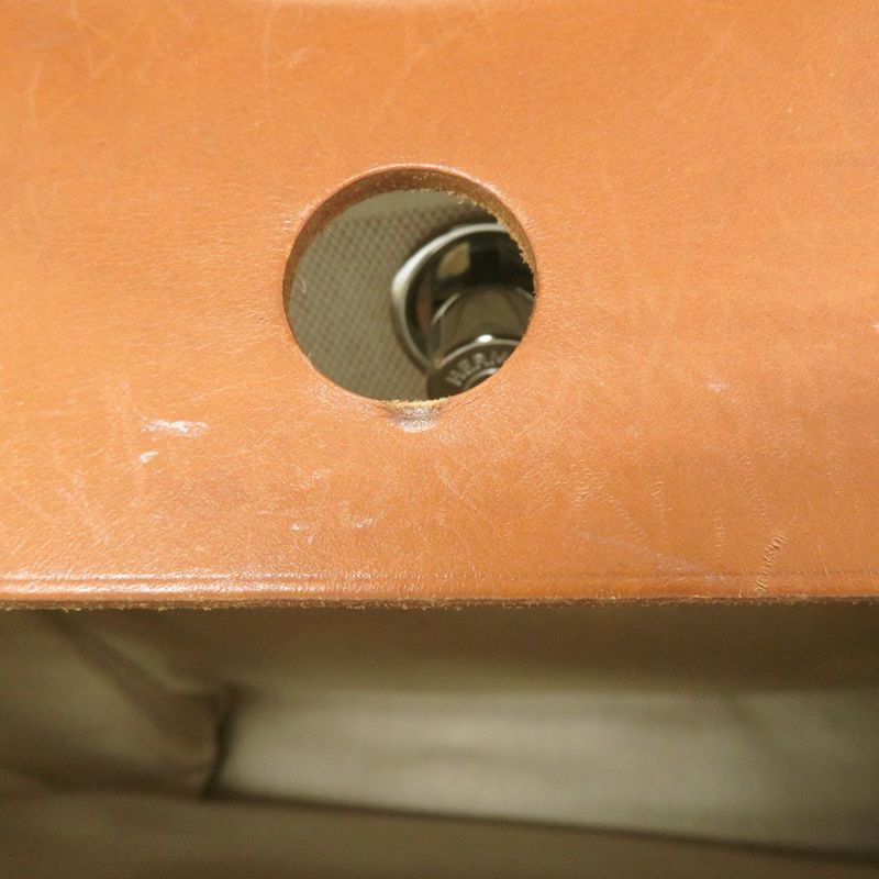 エルメス ショルダーバッグ エールバッグMM ナチュラル/シルバー金具 トワルアッシュ/ヴァッシュハンター □D刻印