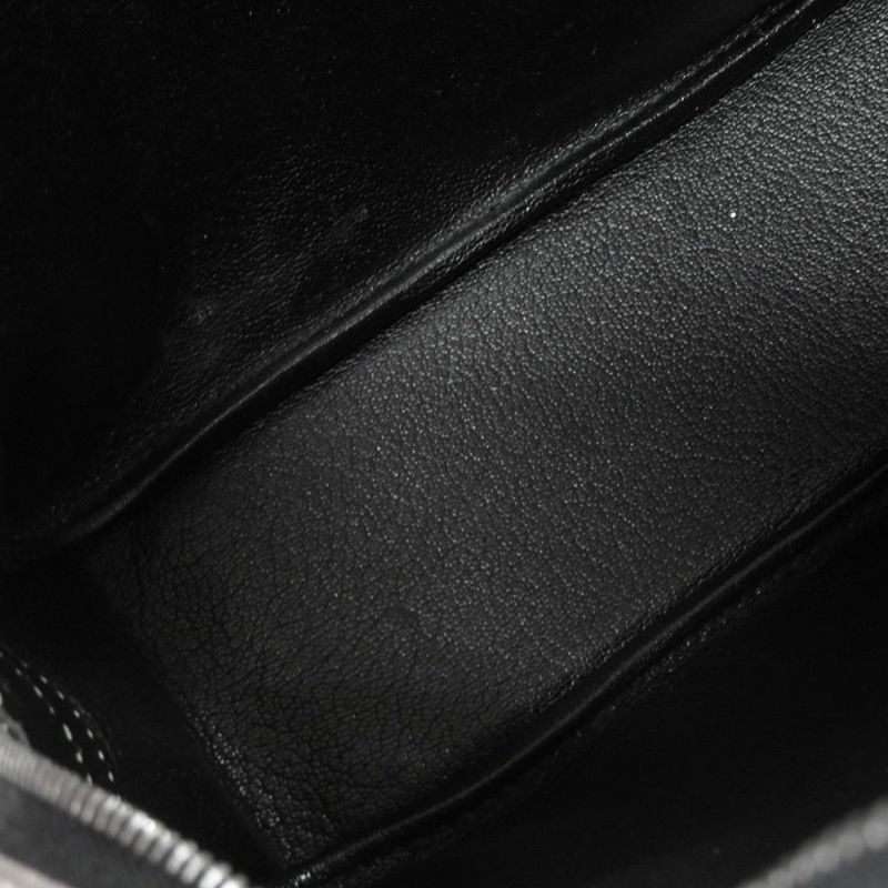 エルメス ハンドバッグ プリュム ミニ シルバー/シルバー金具 シェブルミゾル □H刻印 HERMES オリンピック限定