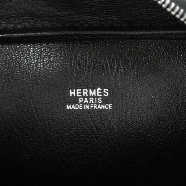 エルメス ハンドバッグ プリュム ミニ シルバー/シルバー金具 シェブルミゾル □H刻印 HERMES オリンピック限定