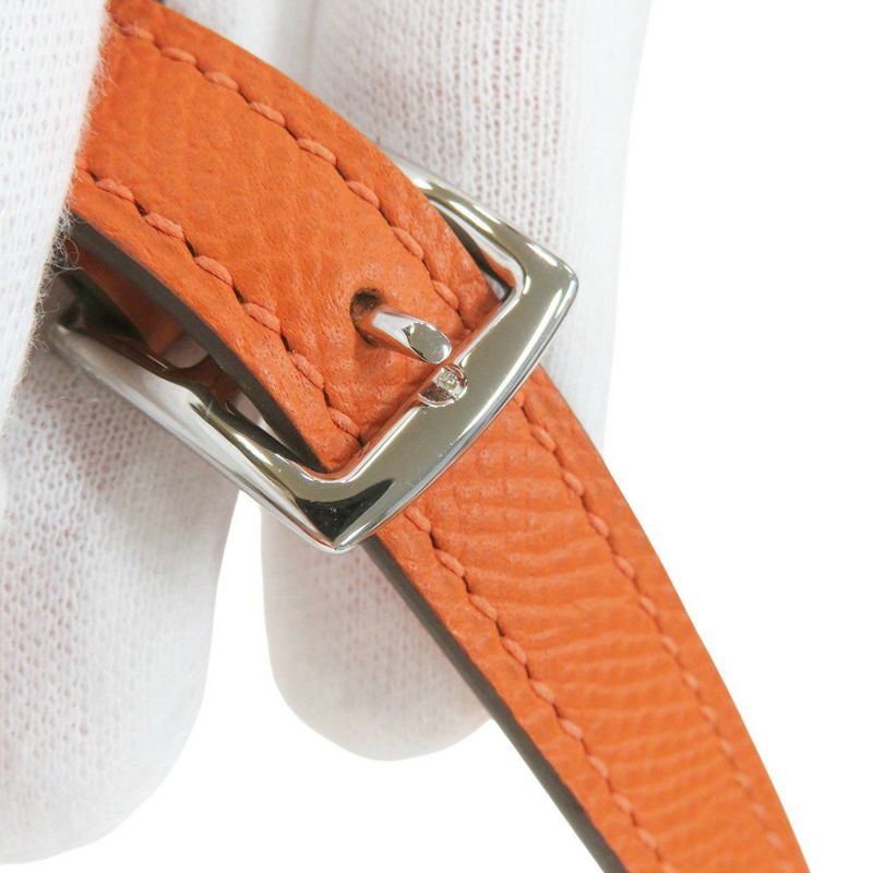 エルメス ショルダーウォレット ナップ トゥーゴー オレンジ/シルバー金具 エプソン W刻印