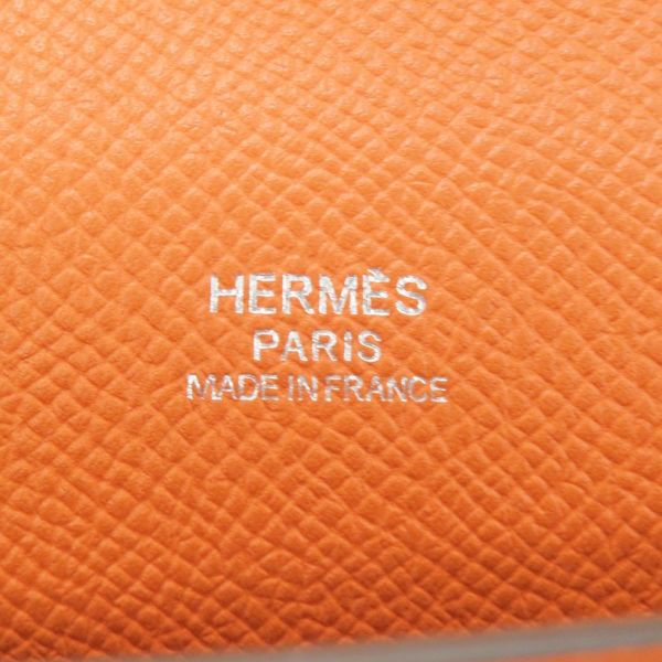エルメス ショルダーウォレット ナップ トゥーゴー オレンジ/シルバー金具 エプソン W刻印