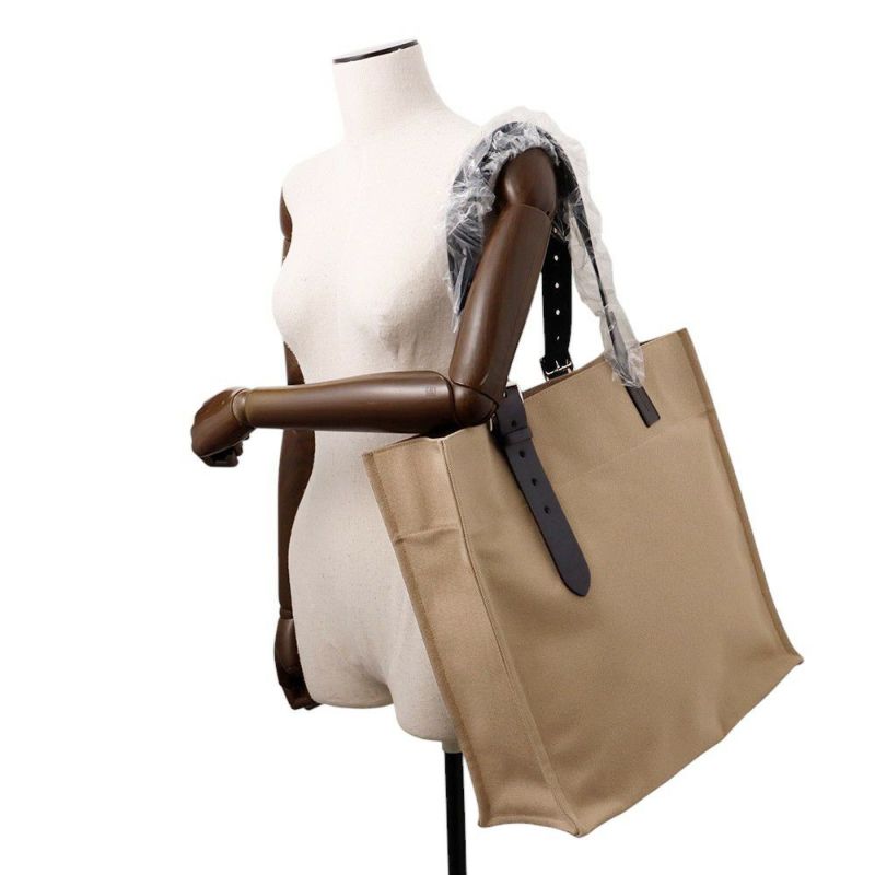 エルメス トートバッグ エトリヴィエール ショッピング ベージュマルファ/ブラック/シルバー金具 トワルゴエラン/ヴァッシュハンター W刻印