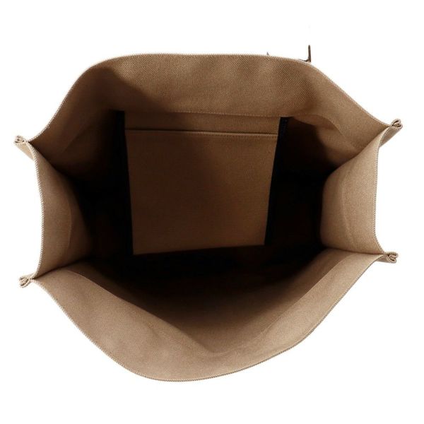 エルメス トートバッグ エトリヴィエール ショッピング ベージュマルファ/ブラック/シルバー金具 トワルゴエラン/ヴァッシュハンター W刻印