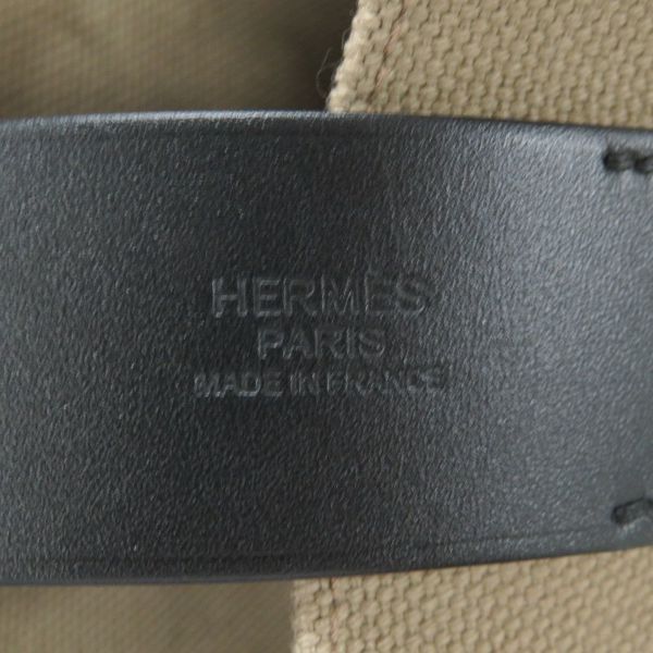 エルメス トートバッグ エトリヴィエール ショッピング ベージュマルファ/ブラック/シルバー金具 トワルゴエラン/ヴァッシュハンター W刻印