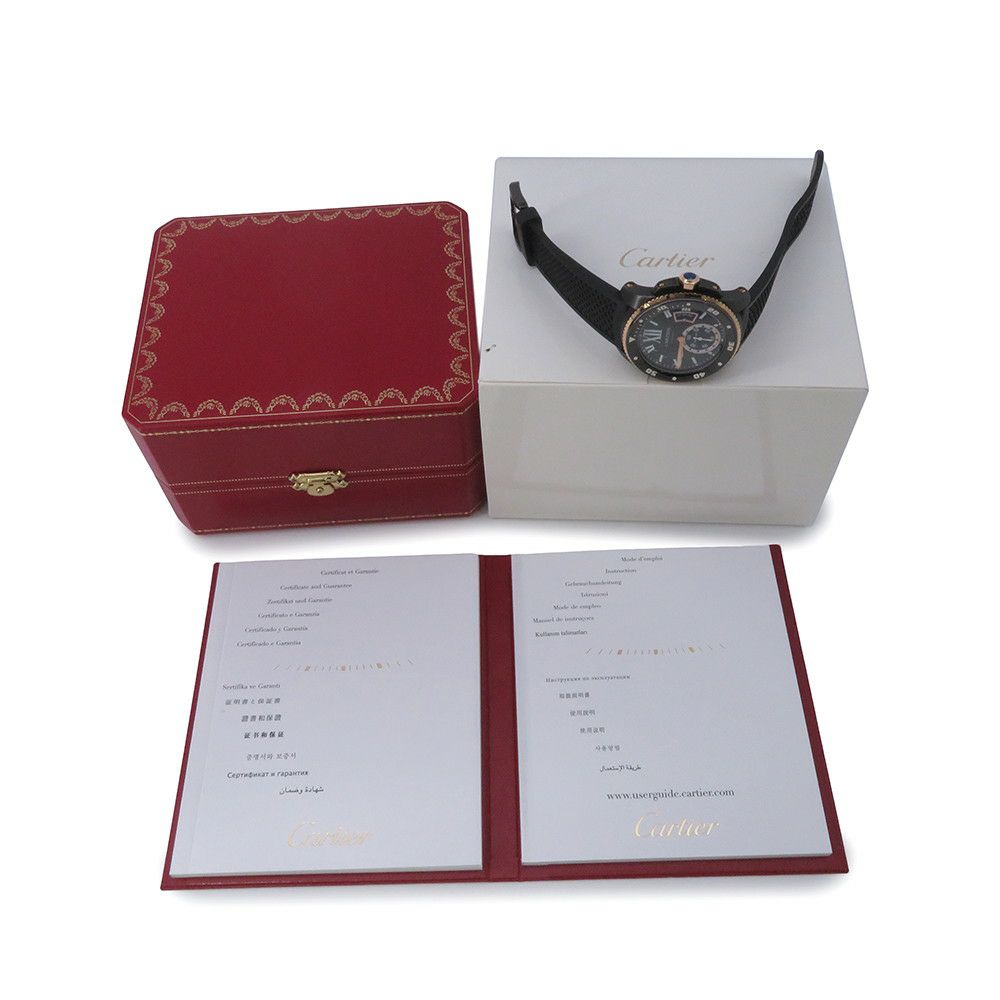 カルティエ カリブル ドゥ カルティエ ダイバー W2CA0004 Cartier 腕時計 黒文字盤
