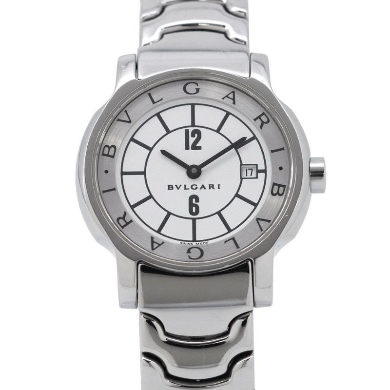 ブルガリ ソロテンポ ST29WSSD BVLGARI 腕時計 白文字盤 クォーツ