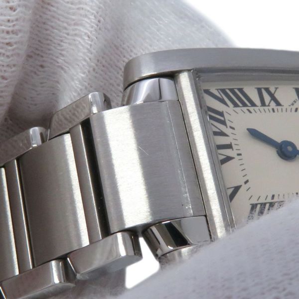 カルティエ タンク フランセーズ SM W51008Q3 Cartier 腕時計 クォーツ シルバー文字盤