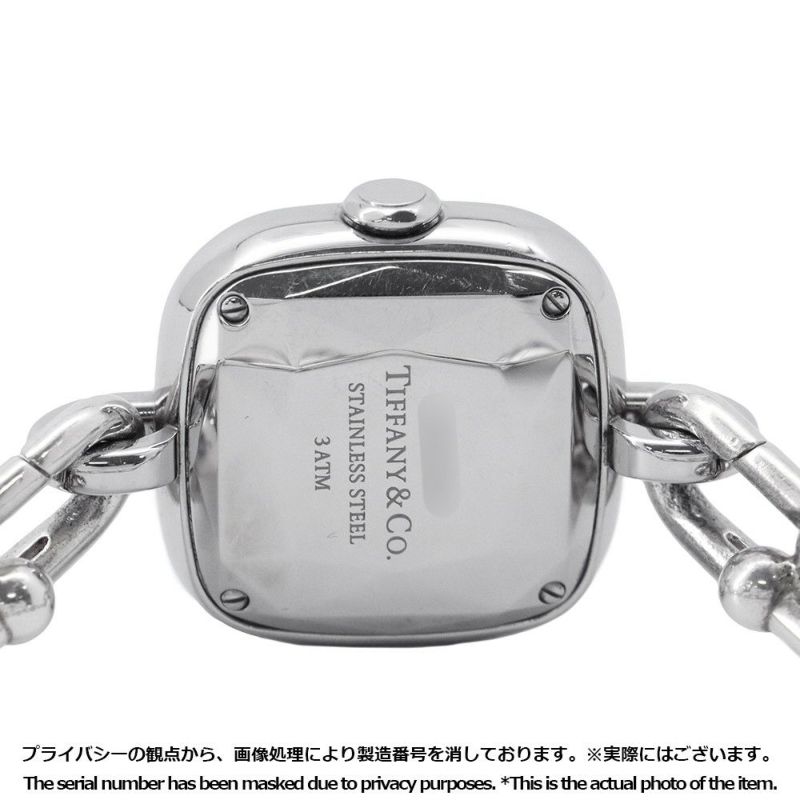 ティファニー ハードウェアウォッチ ミディアム ダイヤ 73332052 Tiffany&Co. ティファニーブルー文字盤