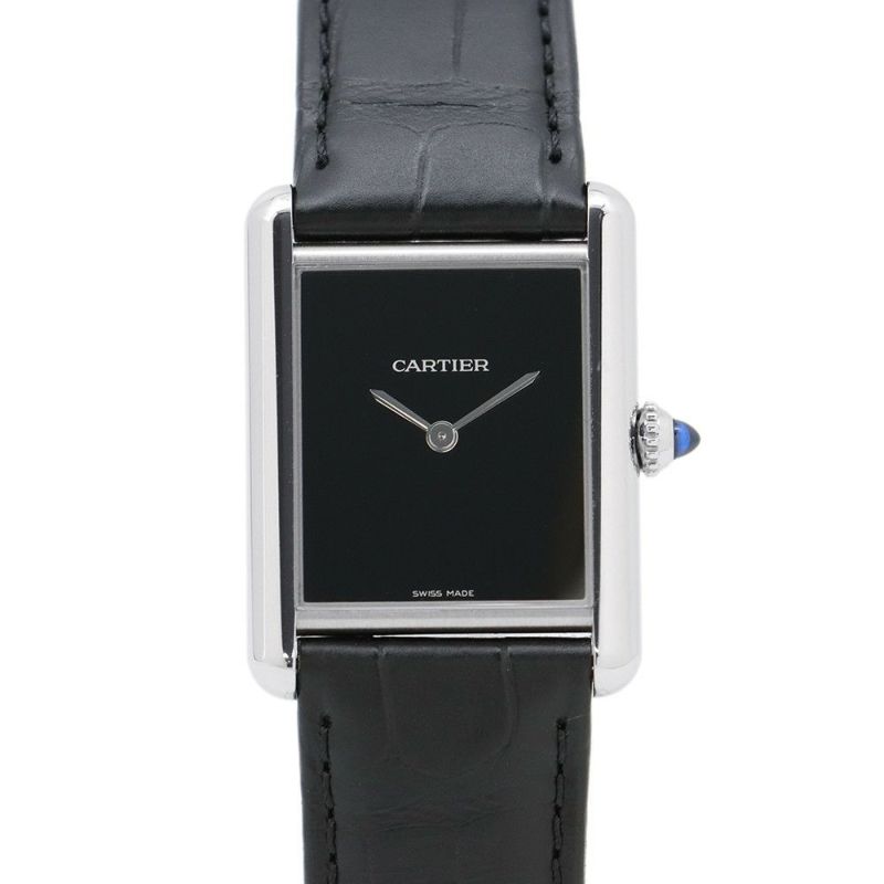 カルティエ タンク マスト ドゥ カルティエ ウォッチ LM WSTA0072 Cartier 腕時計 黒文字盤