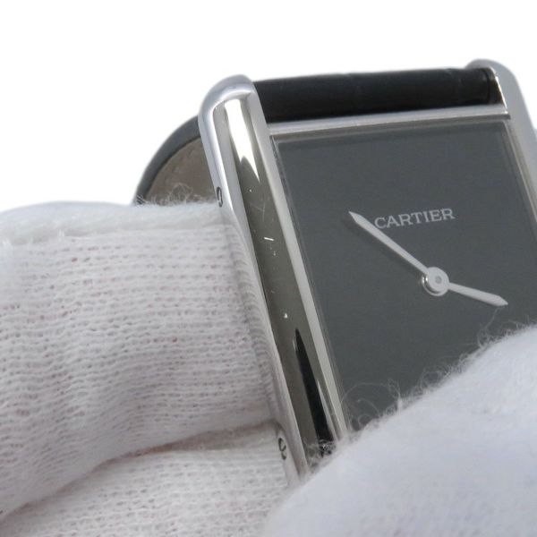 カルティエ タンク マスト ドゥ カルティエ ウォッチ LM WSTA0072 Cartier 腕時計 黒文字盤