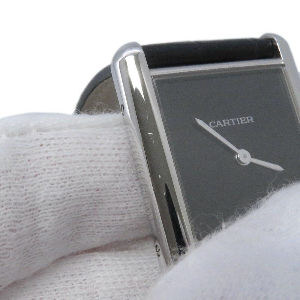 カルティエ タンク マスト ドゥ カルティエ ウォッチ LM WSTA0072 Cartier 腕時計 黒文字盤