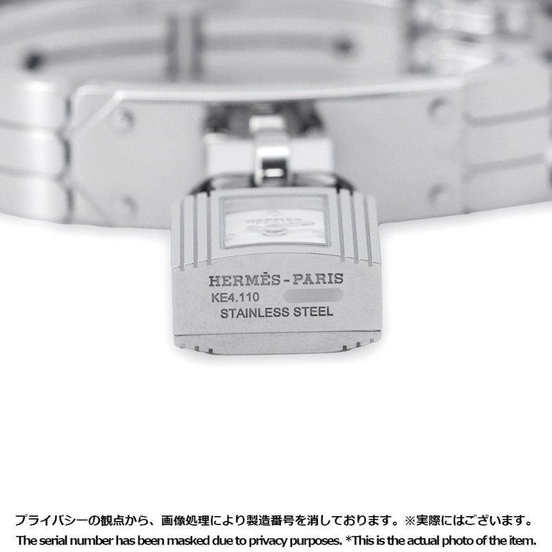 エルメス ケリーウォッチ KE4.110 HERMES 腕時計 スパークリングホワイトラッカー文字盤
