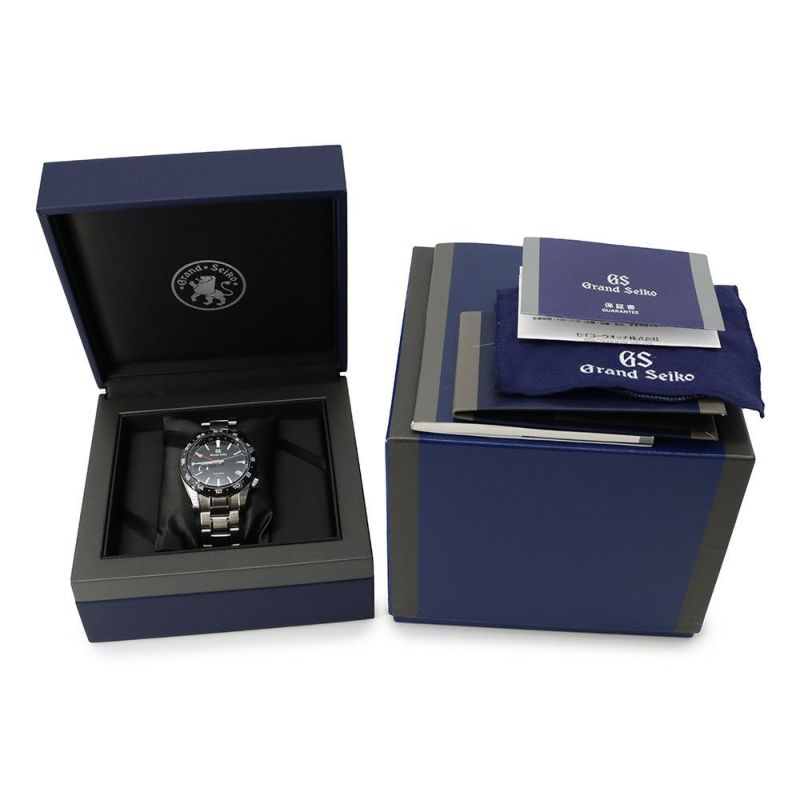 セイコー グランドセイコー スポーツコレクション スプリングドライブGMT SBGE253 SEIKO 腕時計 黒文字盤