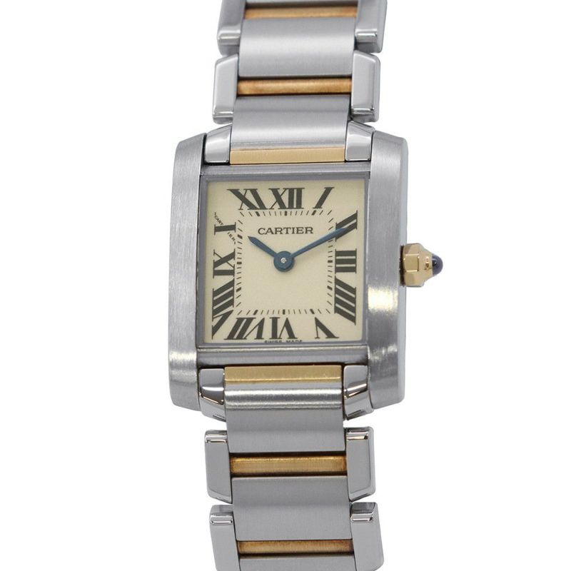 カルティエ タンク フランセーズ SM W51007Q4 Cartier 腕時計 クォーツ 白文字盤