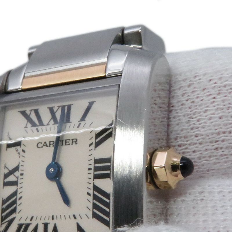 カルティエ タンク フランセーズ SM W51007Q4 Cartier 腕時計 クォーツ 白文字盤