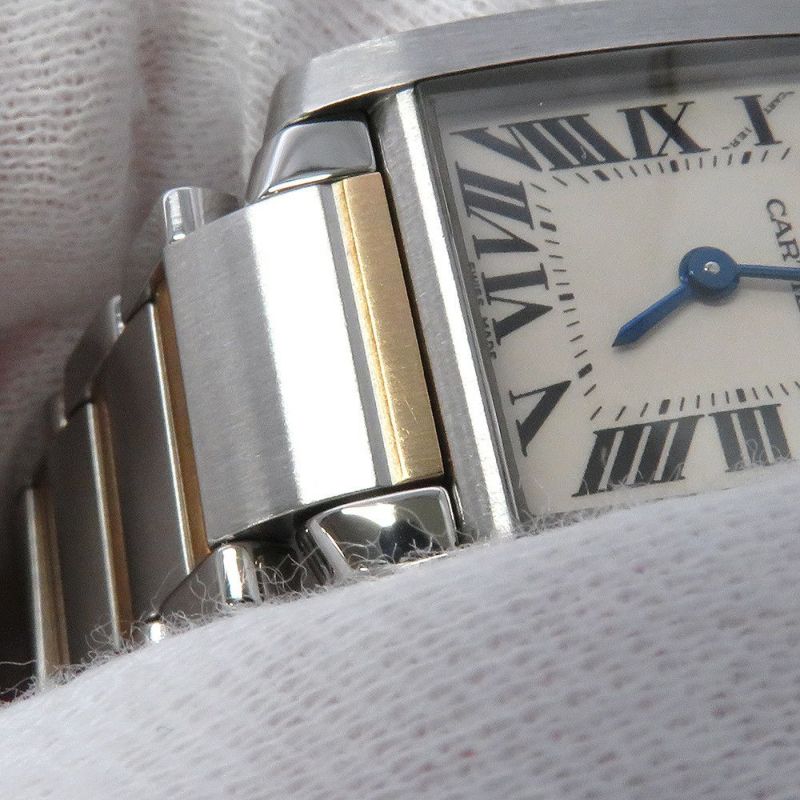 カルティエ タンク フランセーズ SM W51007Q4 Cartier 腕時計 クォーツ 白文字盤