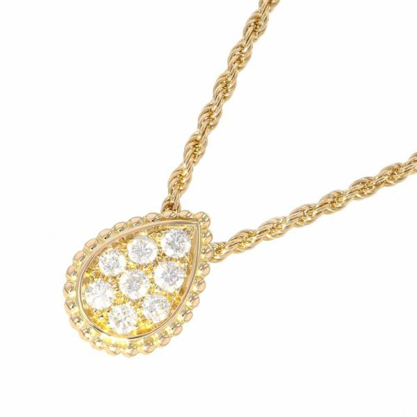 ブシュロン ネックレス セルパンボエム ペンダント スモール ダイヤ 8P 計0.32ct K18YG JPN00461