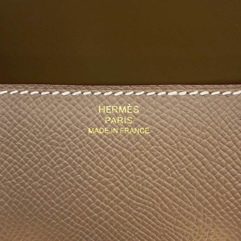 エルメス コンスタンス エラン ミロワール エトゥープ/ゴールド金具 ヴォーエプソン B刻印