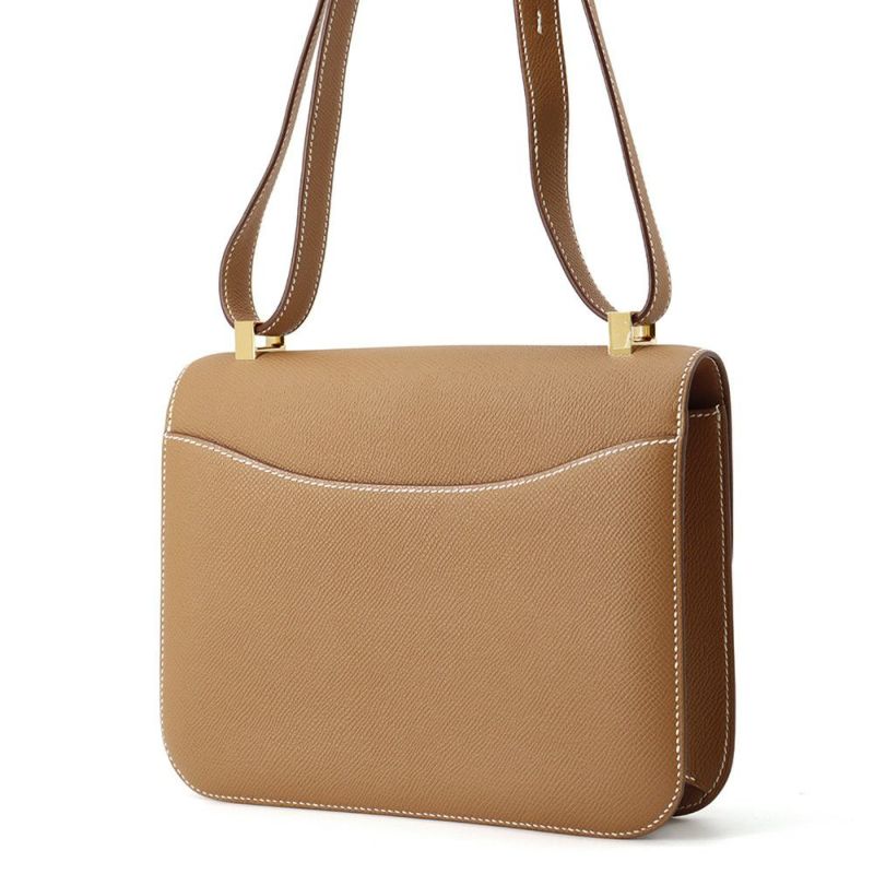 エルメス ショルダーバッグ コンスタンス24 ミロワール ゴールド/ゴールド金具 エプソン W刻印 HERMES Constance