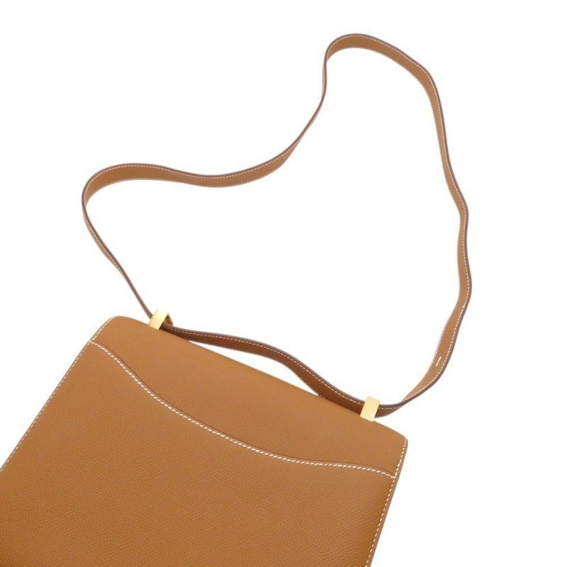 エルメス ショルダーバッグ コンスタンス24 ミロワール ゴールド/ゴールド金具 エプソン W刻印 HERMES Constance