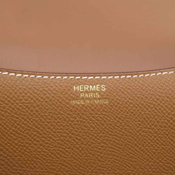 エルメス ショルダーバッグ コンスタンス24 ミロワール ゴールド/ゴールド金具 エプソン W刻印 HERMES Constance
