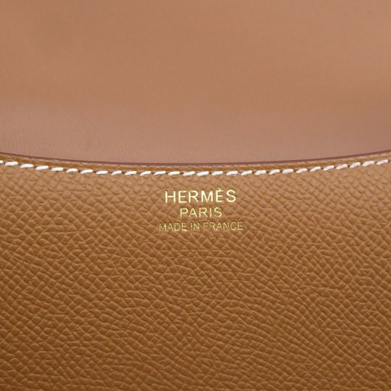 エルメス ショルダーバッグ コンスタンス24 ミロワール ゴールド/ゴールド金具 エプソン W刻印 HERMES Constance