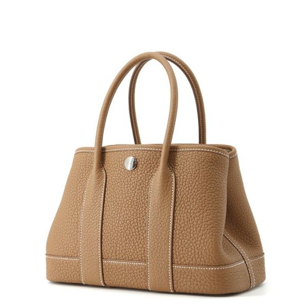 エルメス トートバッグ ネオ・ガーデン 23 ガーデンパーティ ゴールド/シルバー金具 ネゴンダ K刻印