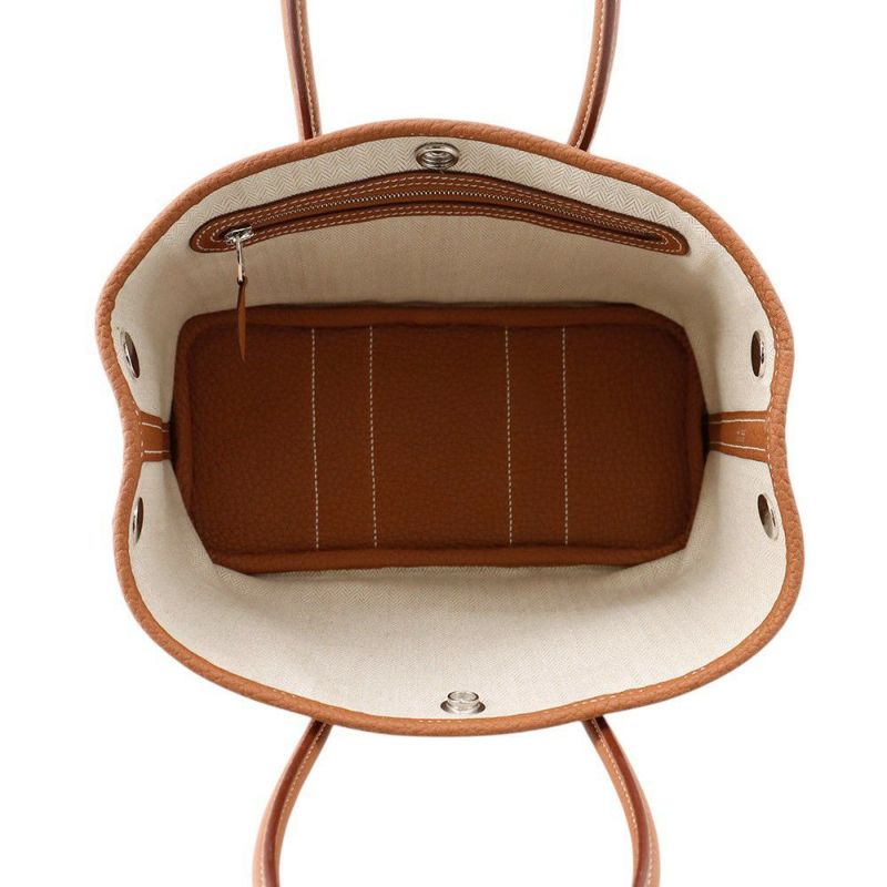 エルメス トートバッグ ネオ・ガーデン 23 ガーデンパーティ ゴールド/シルバー金具 ネゴンダ K刻印