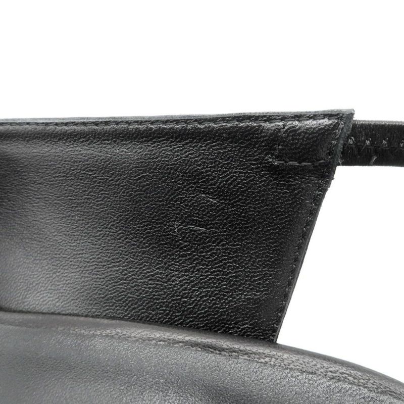 エルメス パンプス ラヴァー40 ケリーバックル レディースサイズ38 HERMES 黒