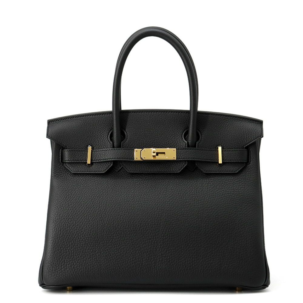 エルメス バーキン30 ブラック/ゴールド金具 トゴ K刻印 HERMES Birkin ハンドバッグ 黒