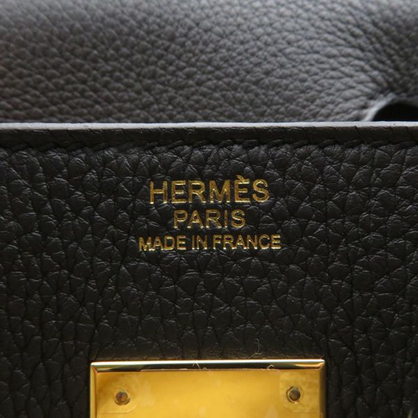 エルメス バーキン30 ブラック/ゴールド金具 トゴ K刻印 HERMES Birkin ハンドバッグ 黒