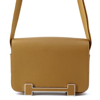エルメス ショルダーバッグ ゲタ キャメル/ゴールド金具