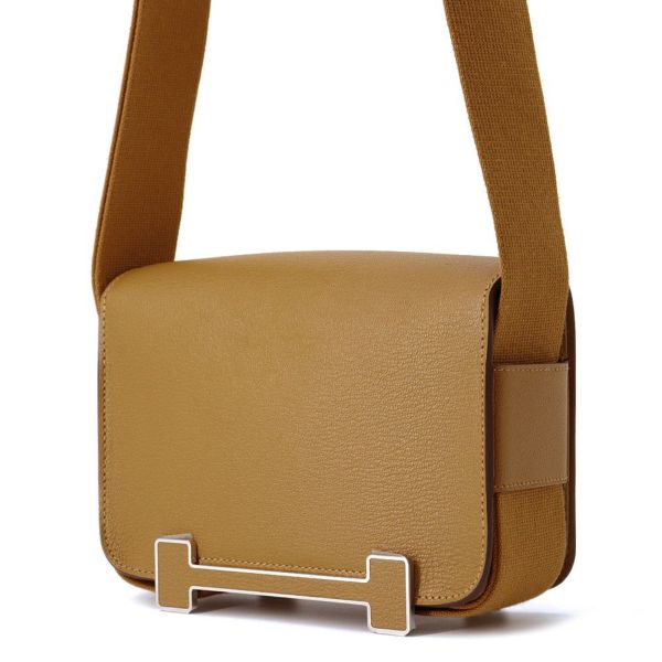 エルメス ショルダーバッグ ゲタ キャメル/ゴールド金具