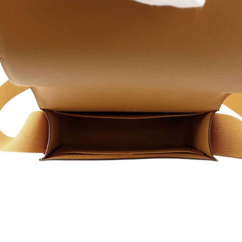 エルメス ショルダーバッグ ゲタ キャメル/ゴールド金具 シェブルミゾル B刻印 HERMES バッグ シェーブル