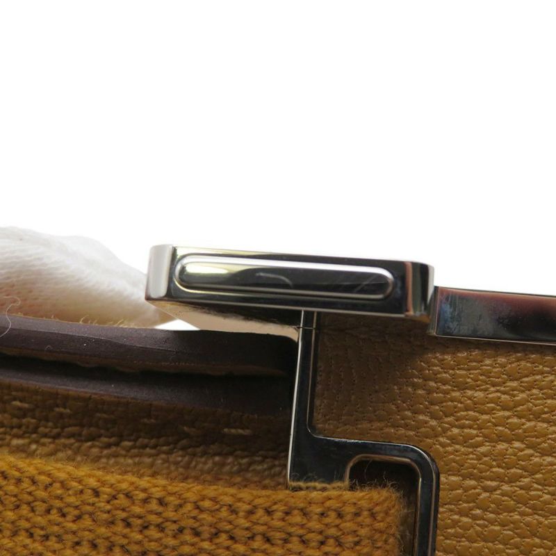 エルメス ショルダーバッグ ゲタ キャメル/ゴールド金具 シェブルミゾル B刻印 HERMES バッグ シェーブル