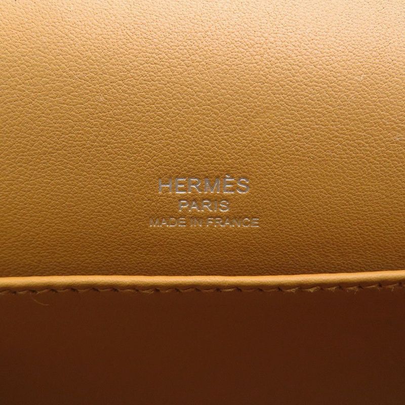 エルメス ショルダーバッグ ゲタ キャメル/ゴールド金具 シェブルミゾル B刻印 HERMES バッグ シェーブル